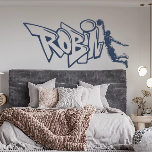 Sticker Robin Graffiti Basketball