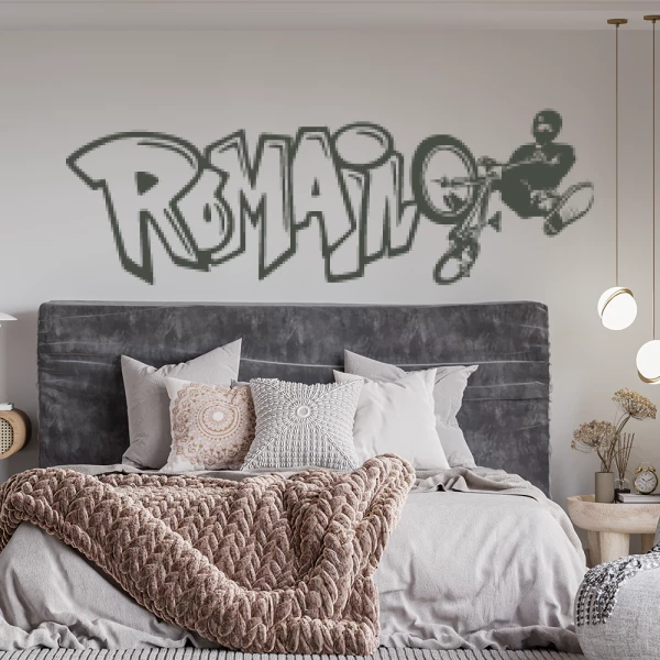 Sticker Romain Graffiti BMX