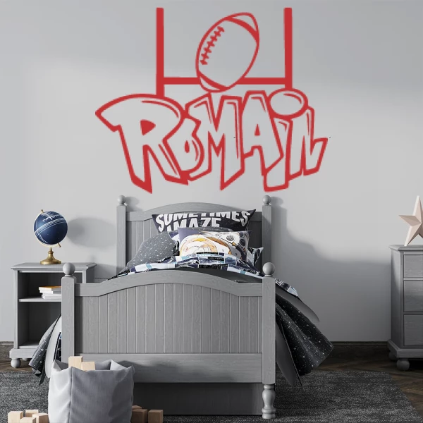 Sticker Romain Graffiti Rugby