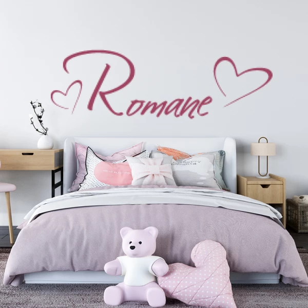 Sticker Romane Script Heart