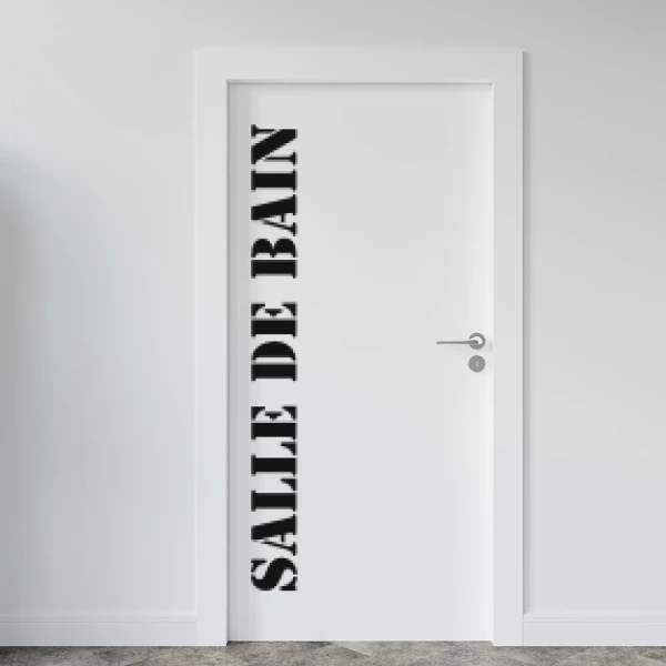 Sticker Salle de bain - Stencil