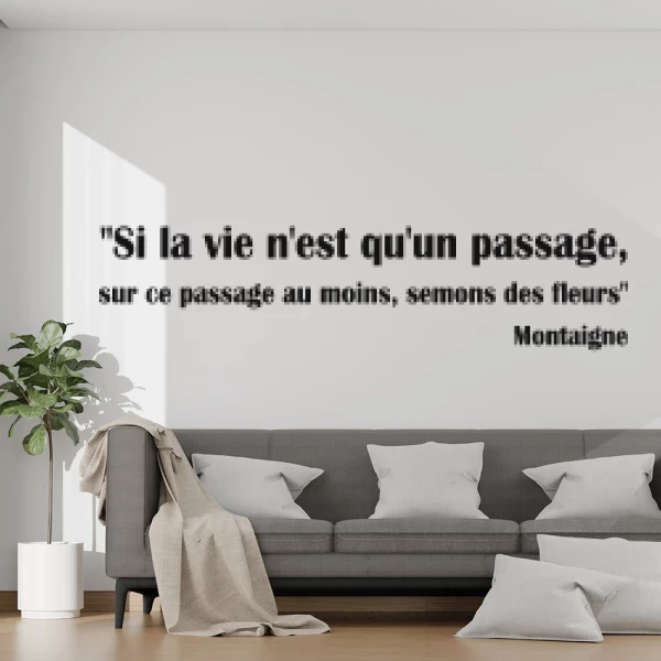 Sticker Semons des fleurs - Montaigne