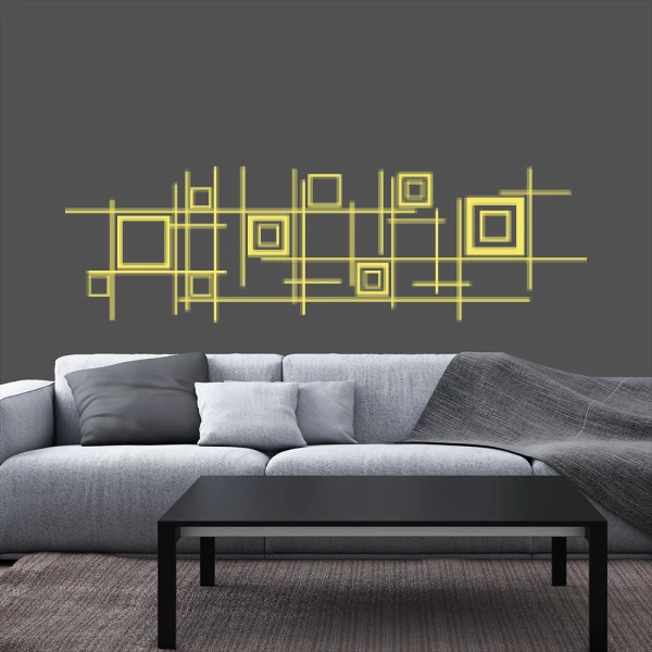 Sticker Squares and Lines