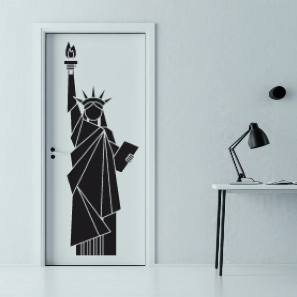 Sticker Statue of Liberty Geometric