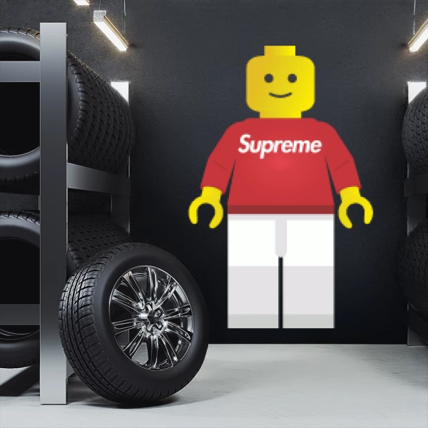 Sticker Supreme Legoman 01 - Printed