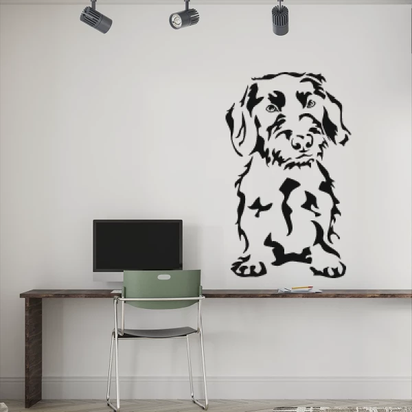 Sticker Dachshund wire-haired