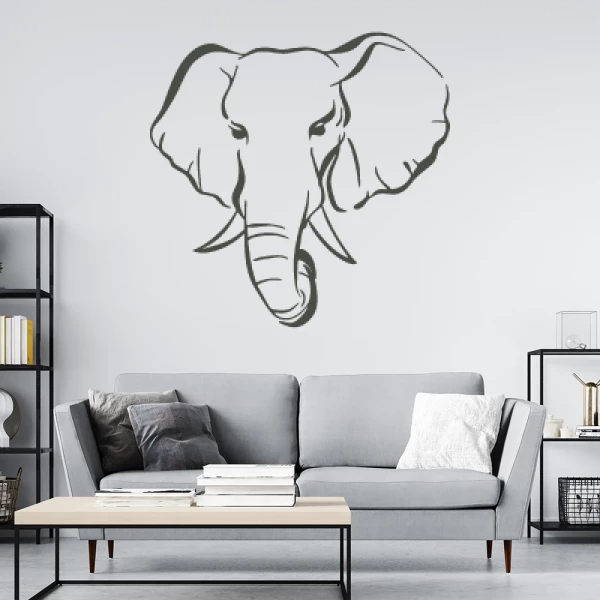 Sticker Head of elephant