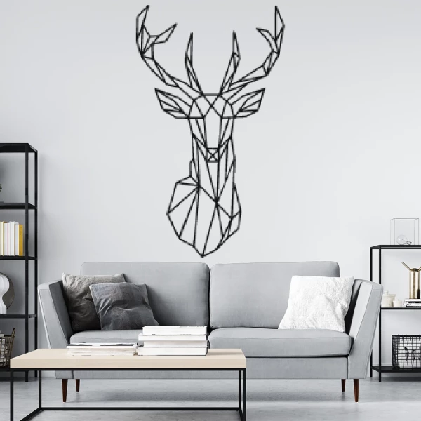 Sticker Deer head - Origami