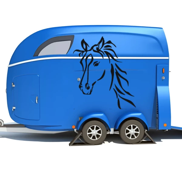 Sticker Horse head ruffled
