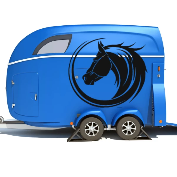 Sticker Horse head round