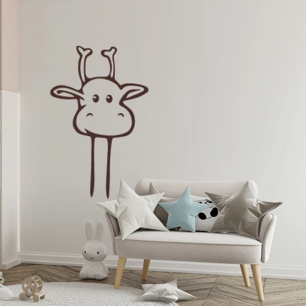 Sticker Head of Giraffe