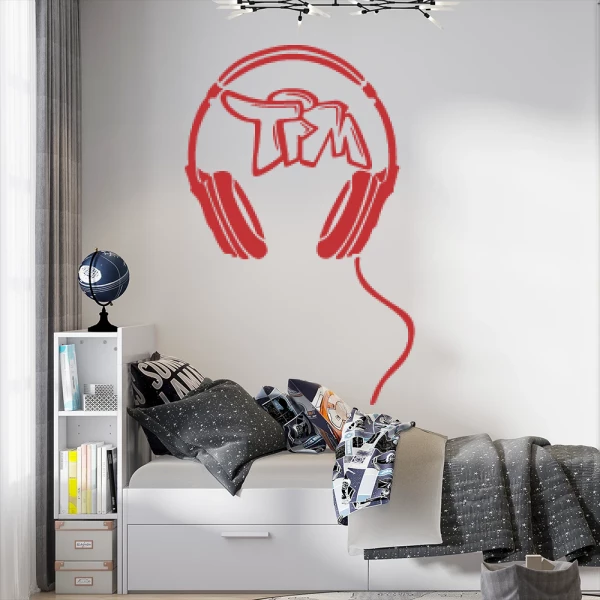 Sticker Tim Graffiti Headphones