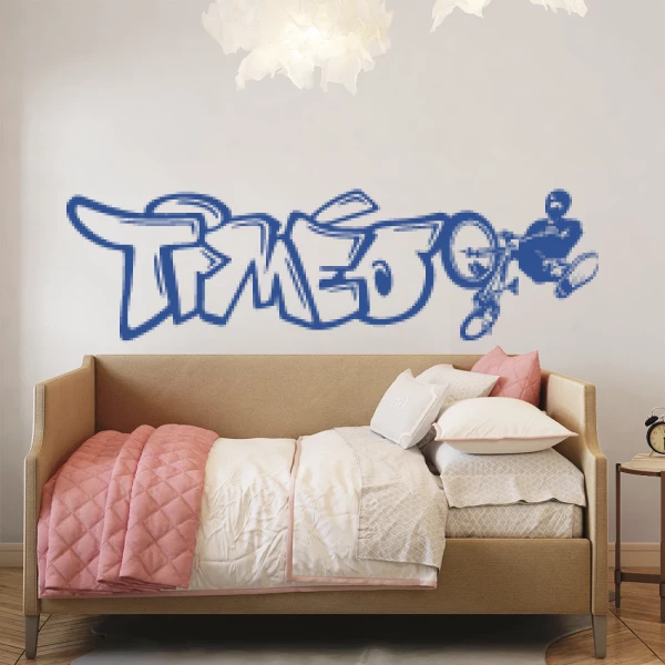 Sticker Timéo Graffiti BMX