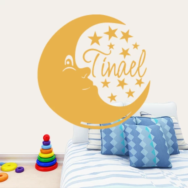 Sticker Tinael Moon stars