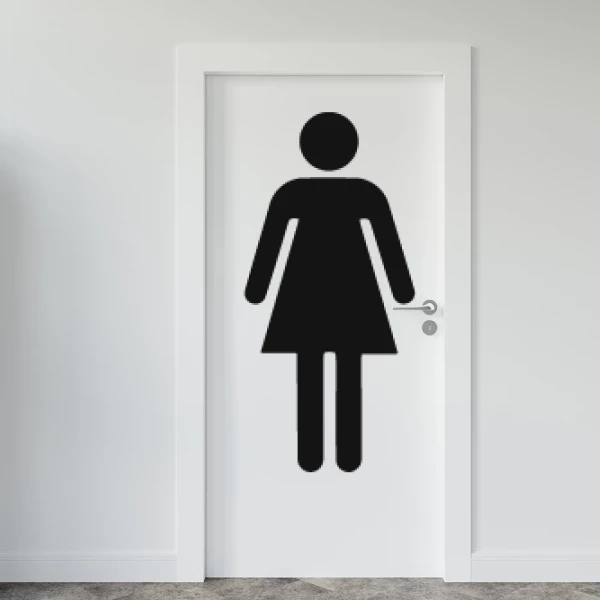 Sticker Restroom - Woman