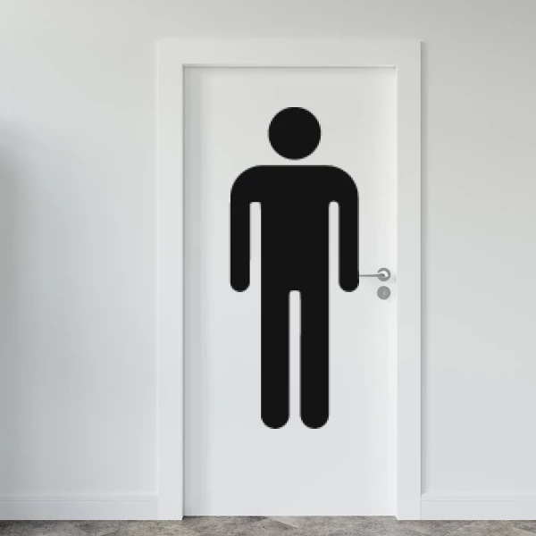 Sticker Restroom - Man