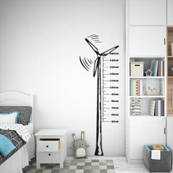 Sticker Measuring Rod Wind Turbine