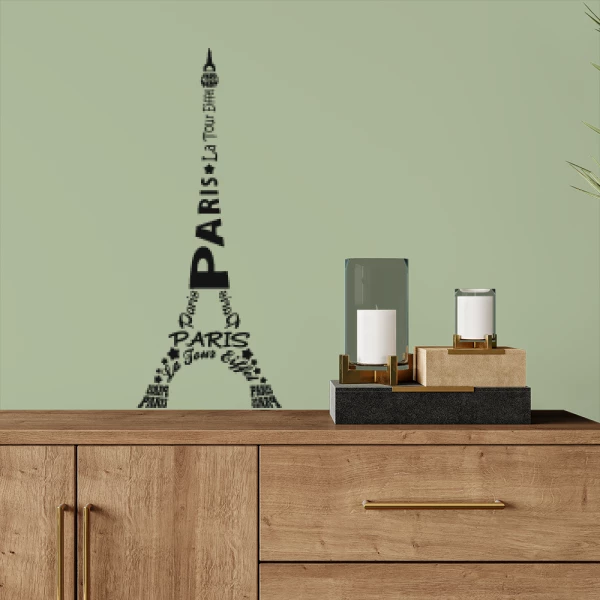 Sticker Eiffel tower - Text
