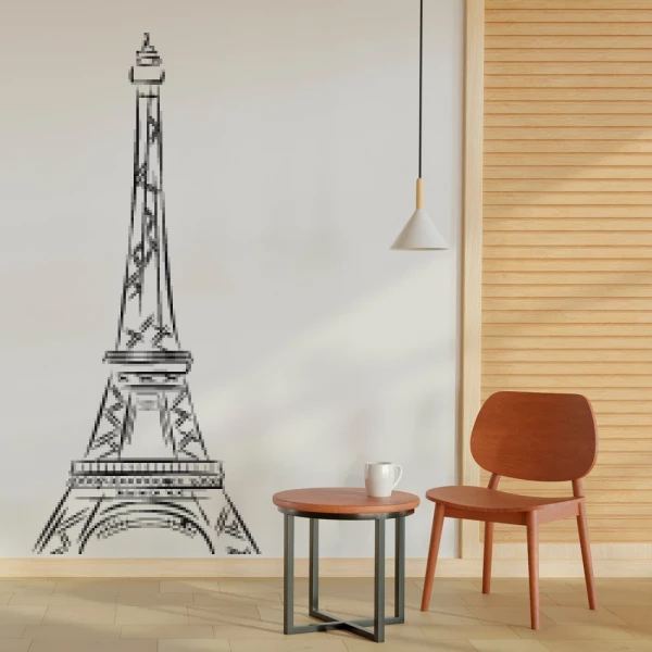 Sticker Eiffel tower Lines