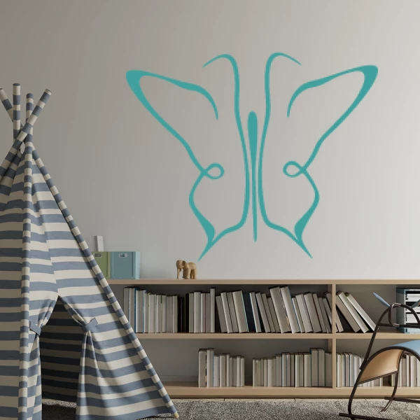Sticker Butterfly line