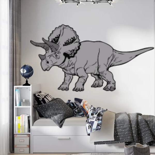 Sticker Triceratops Printed