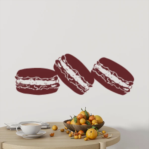 Sticker Trio of Macarons