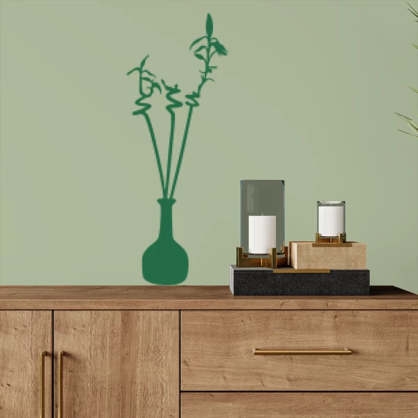 Sticker Bamboo Vase