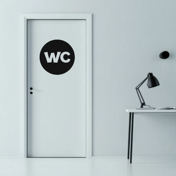 Sticker Circled WC