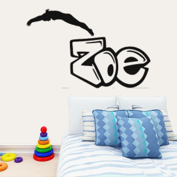 Sticker Zoé Graffiti Diving 2
